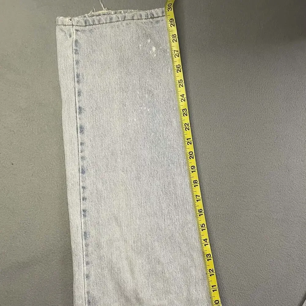 90s Levi's 505 Regular Fit Straight Leg Light Wash Denim Jeans Size mens W34 L30